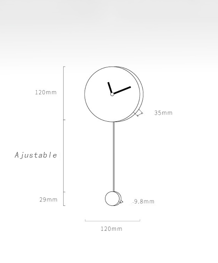 Idemak Brass Clock