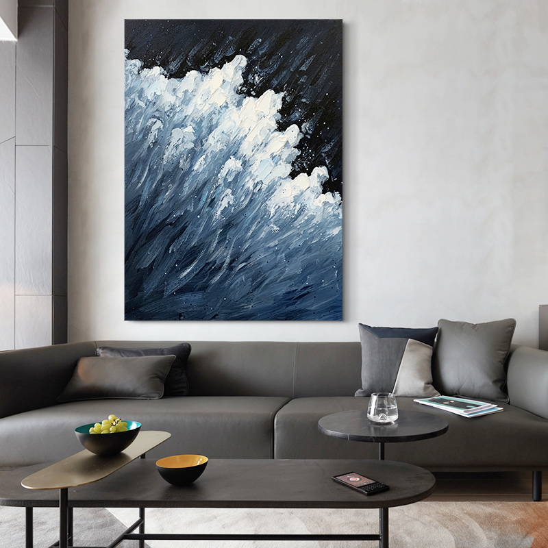 YZ Sea Wave Texture Painting