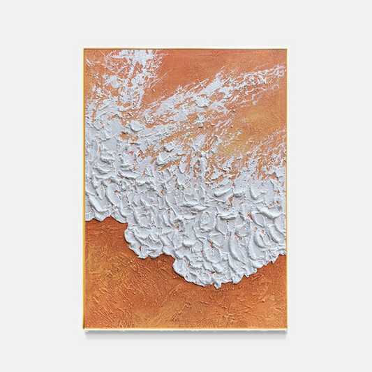 SX Orange Beach Texture Painting